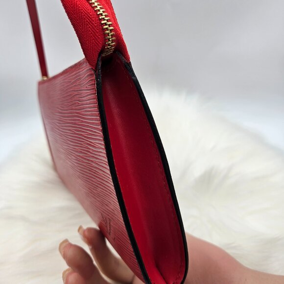 Louis Vuitton  Red Epi Leather Pochette Accessoire - Picture 5 of 17